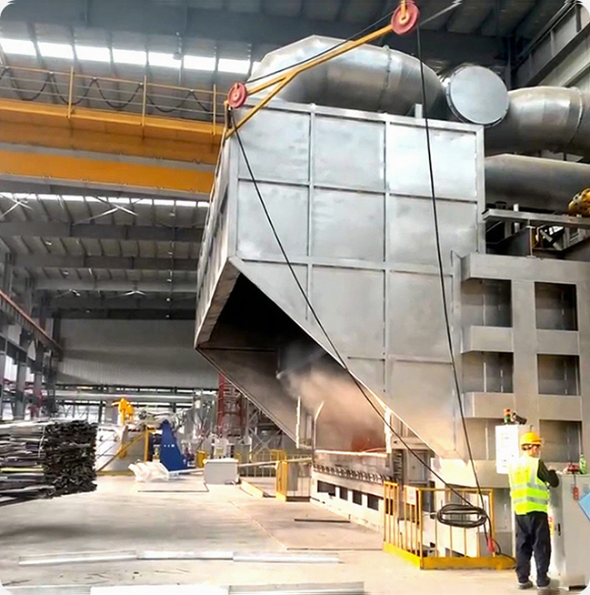 Coletor de poeira em planta metalúrgica